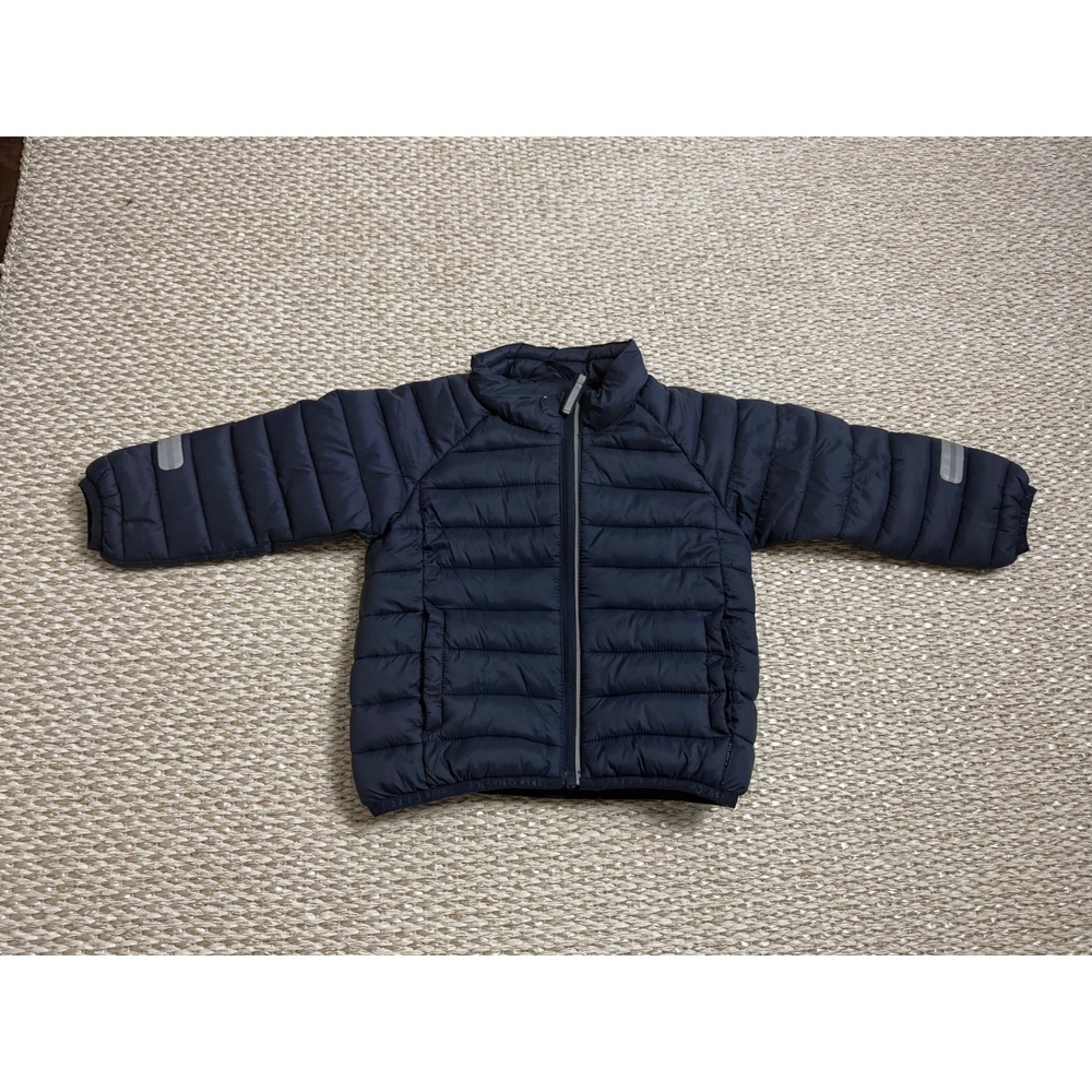 Polarn O. Pyret Kids Navy Blue Puffer Jacket Size 92 1.5-2 Years toddler
